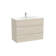 Victoria-n unik (meuble+lavabo) 3 tiroirs 1000 mm frêne clair - ROCA A852103541 