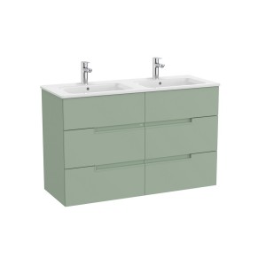 Victoria-n unik (meuble+lavabo) 6 tiroirs 1200 mm vert sauge - ROCA A852104564 