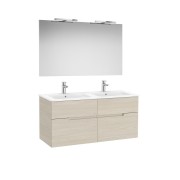 Victoria-n pack (meuble+lavabo+miroir+appliques) 4 tiroirs 1200 mm frêne clair - ROCA A852109541 