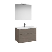 Optica pack 2 tiroirs 800 mm chêne foncé - ROCA A852461537 