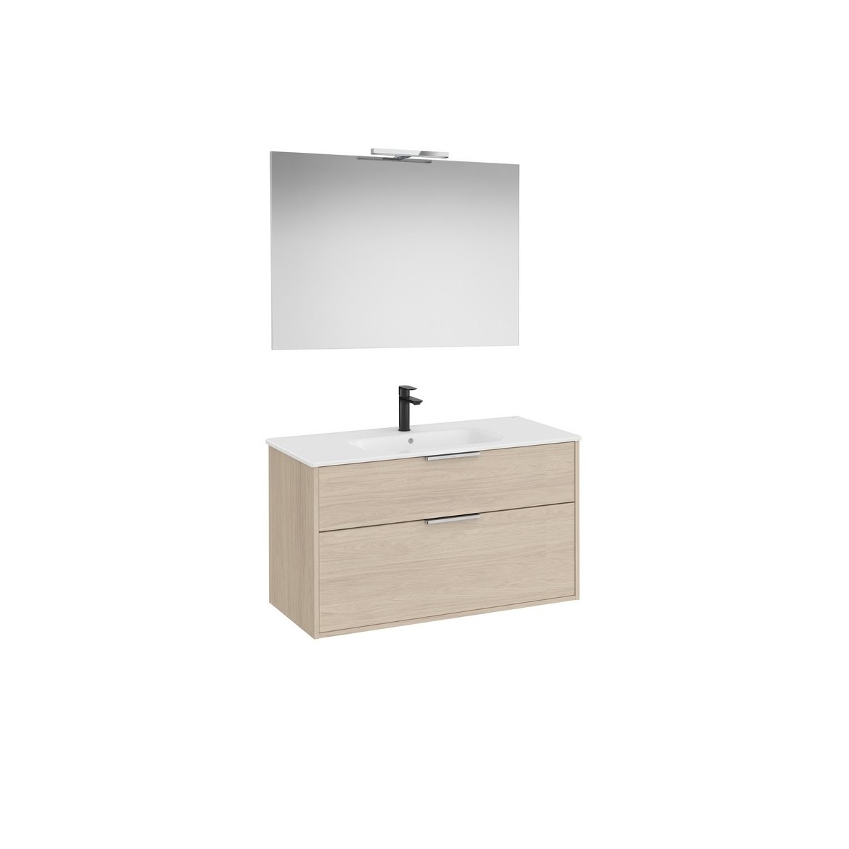 Optica pack 2 tiroirs 1000 mm frêne clair - ROCA A852462541 