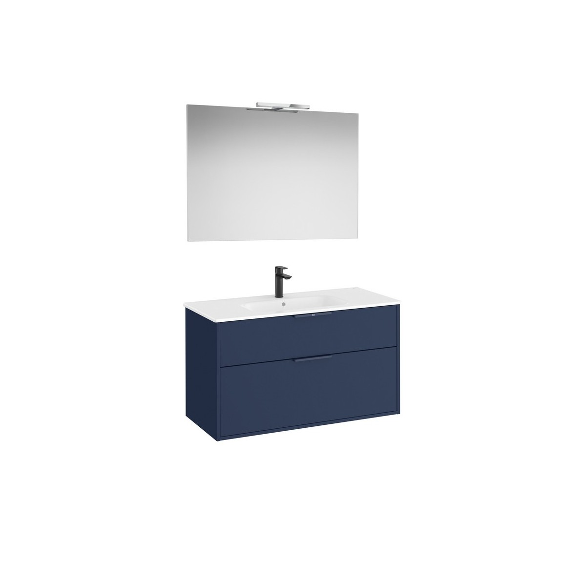 Optica pack 2 tiroirs 1000 mm bleu acier mat - ROCA A852462551 