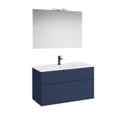 Optica pack 2 tiroirs 1000 mm bleu acier mat - ROCA A852462551 