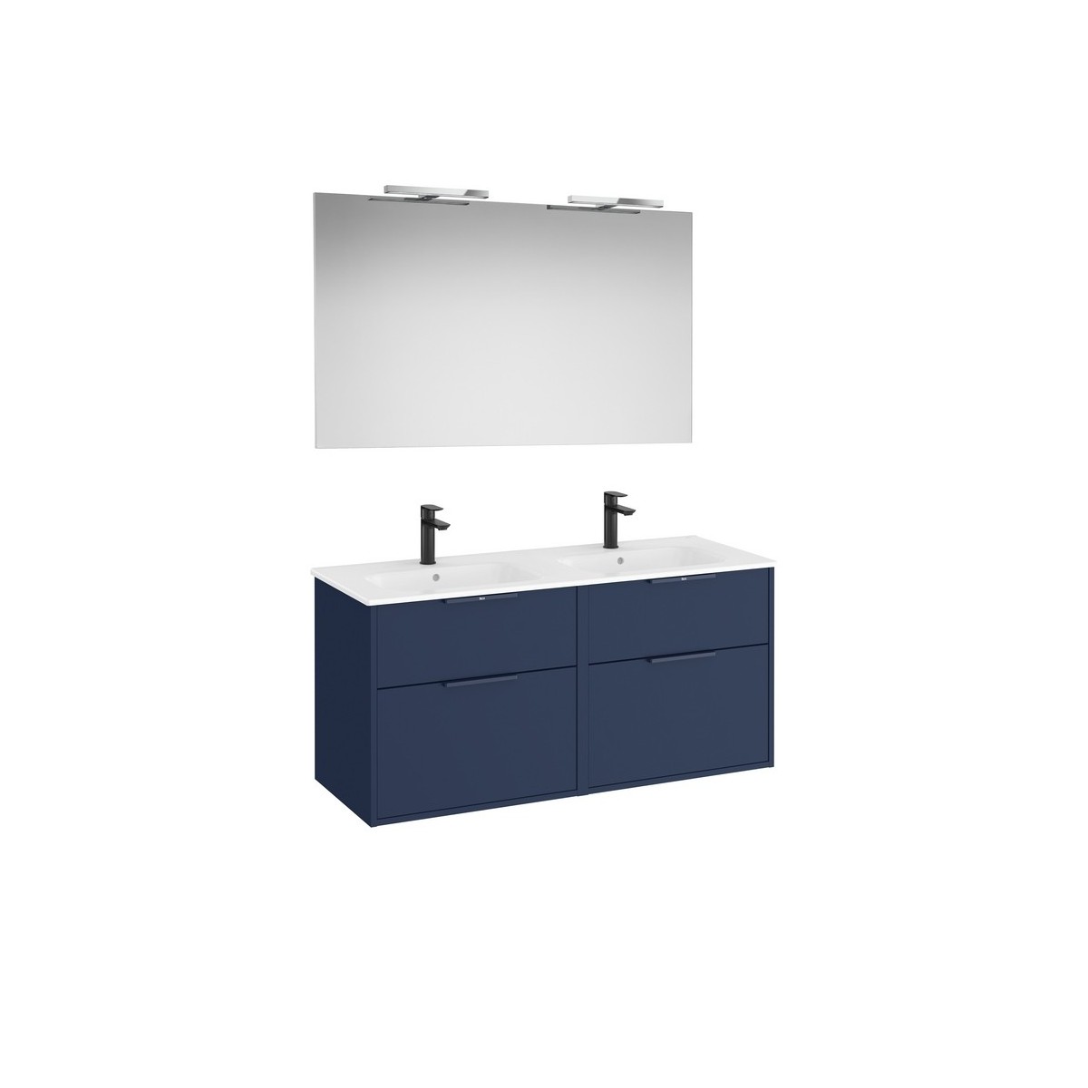 Optica pack 4 tiroirs 1200 mm bleu acier mat - ROCA A852463551 