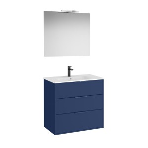 Optica pack 3 tiroirs 800 mm bleu acier mat - ROCA A852465551 