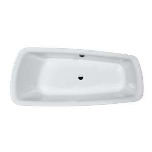 Palomba baignoire avec châssis, 180x80, rebord 80cm blanc - LAUFEN H2438010000001 
