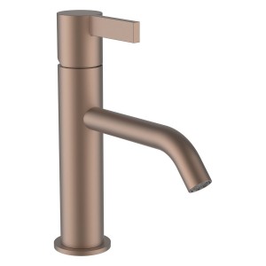 Kartell mitigeur de lavabo bec fixe 135 mm sans vidage pvd or rosé brossé - LAUFEN H3113311681201 