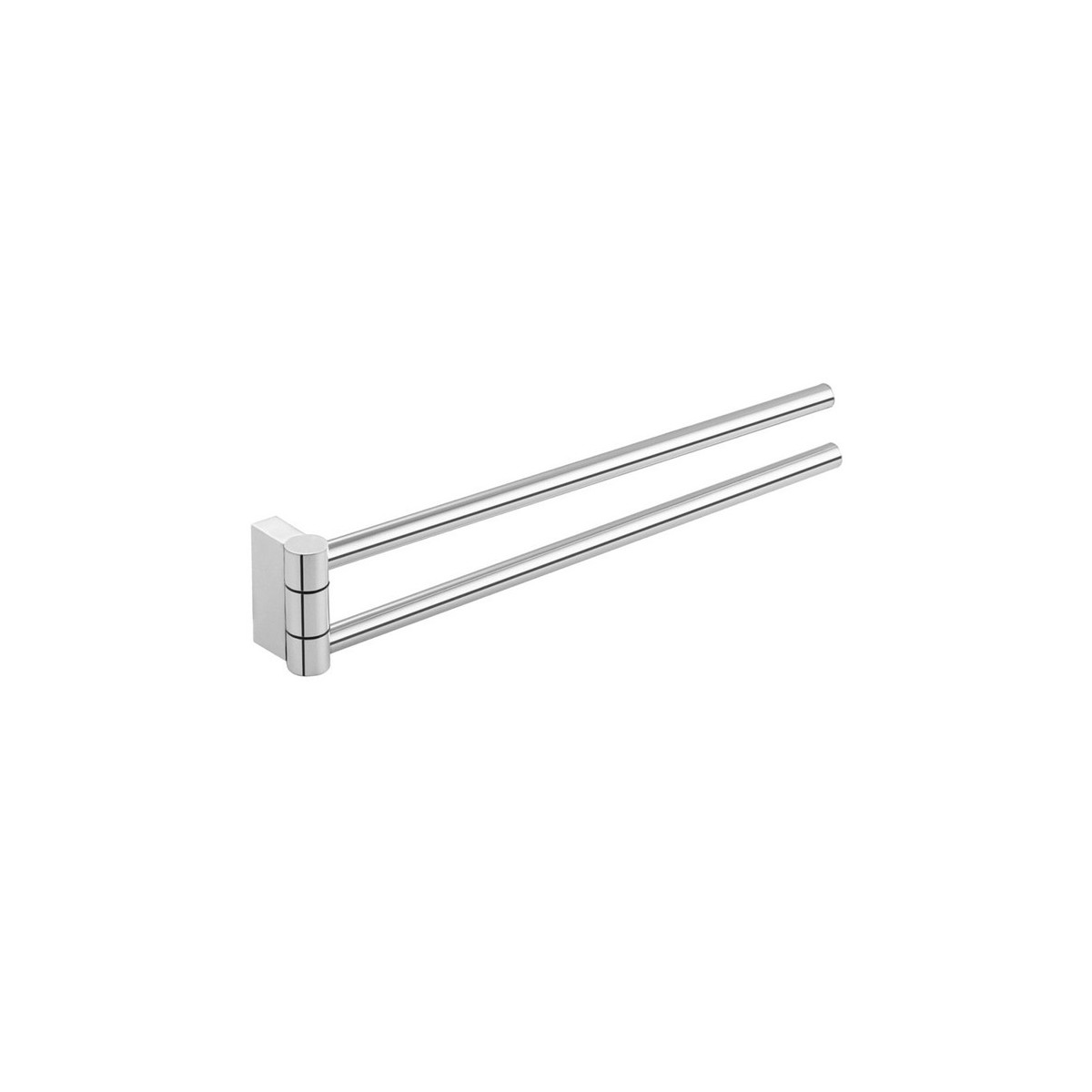 Nixie porte-serviettes rotatif double 40 cm chromé 407x52x73 mm - LAUFEN H3811510040011 