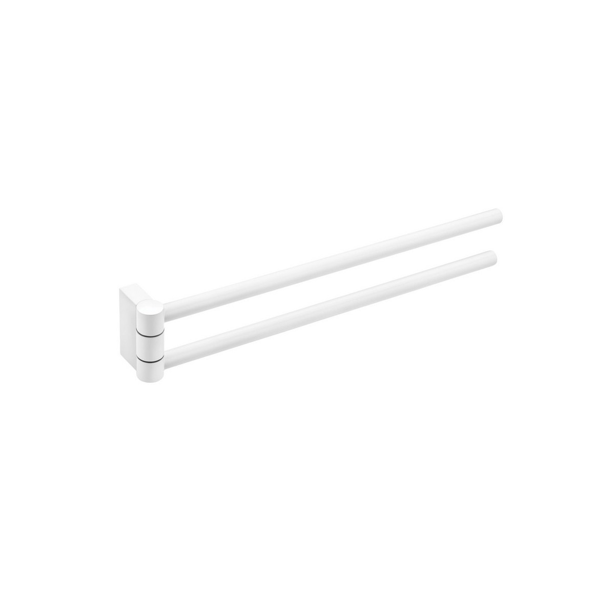 Nixie porte-serviettes rotatif double 40 cm blanc mat 407x52x73 mm - LAUFEN H3811512680011 