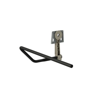 Lani porte-serviettes latéral gauche noir mat 265x230x105 mm - LAUFEN H3821254500001 