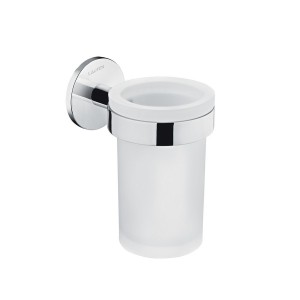 Cana porte-brosse à dents mural à coller chromé chromé 76x110x122 mm - LAUFEN H3821320040001 