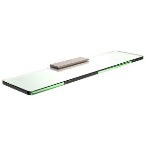 Niara tablette mural 40 cm pvd or rosé brossé 400x109x20 mm - LAUFEN H3850621680001 