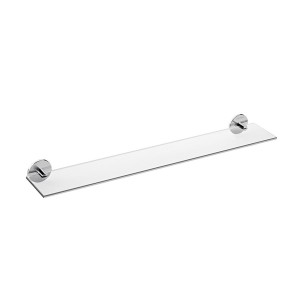 Cana tablette 60 cm verre et à coller chromé chromé 600x105x55 mm - LAUFEN H3851320040001 