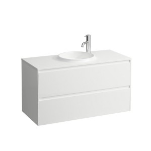 Lani meuble 1000 2 tiroirs compatible avec lav h814075 blc mat 970x440x515 - LAUFEN H4042721122601 