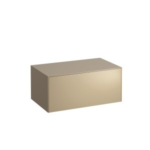 Sonar meuble sans découpe 775 mm avec un tiroir doré (laqué) 775x455x340 mm - LAUFEN H4054100340401 