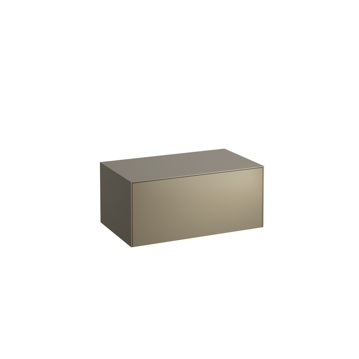 Sonar meuble sans découpe 775 mm avec un tiroir titane (laqué) 775x455x340 mm - LAUFEN H4054100340421 