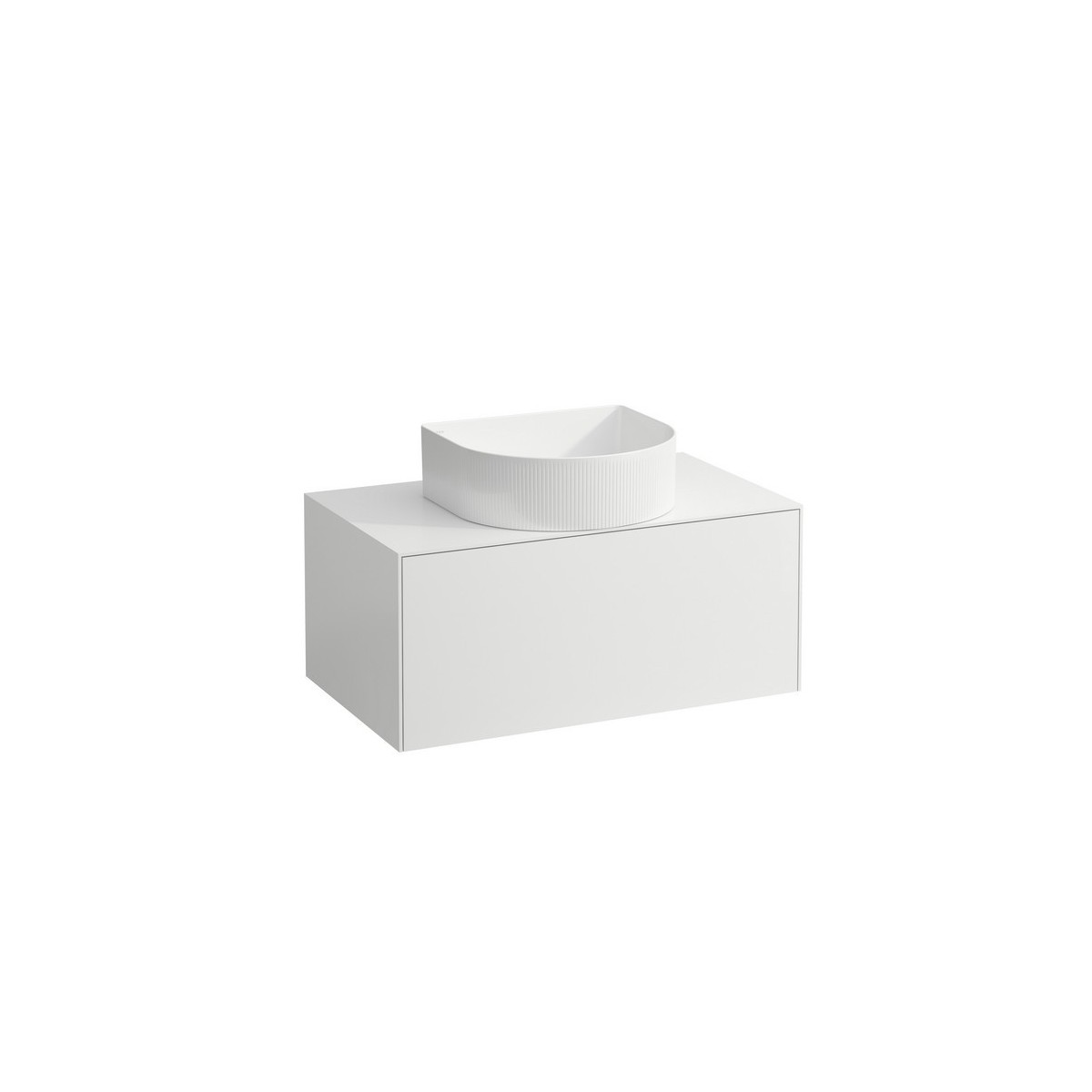 Meuble 1 tiroir sonar 80 blan - LAUFEN H4054110341701 