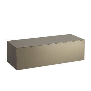 Sonar meuble sans découpe 1175 mm avec un tiroir titane (laqué) 1175x455x340 mm - LAUFEN H4054200340421 