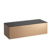 Sonar meuble sans déc 1175 1t cuivre(laqué) plan noir marquina 1175x455x340 - LAUFEN H4054200341411 