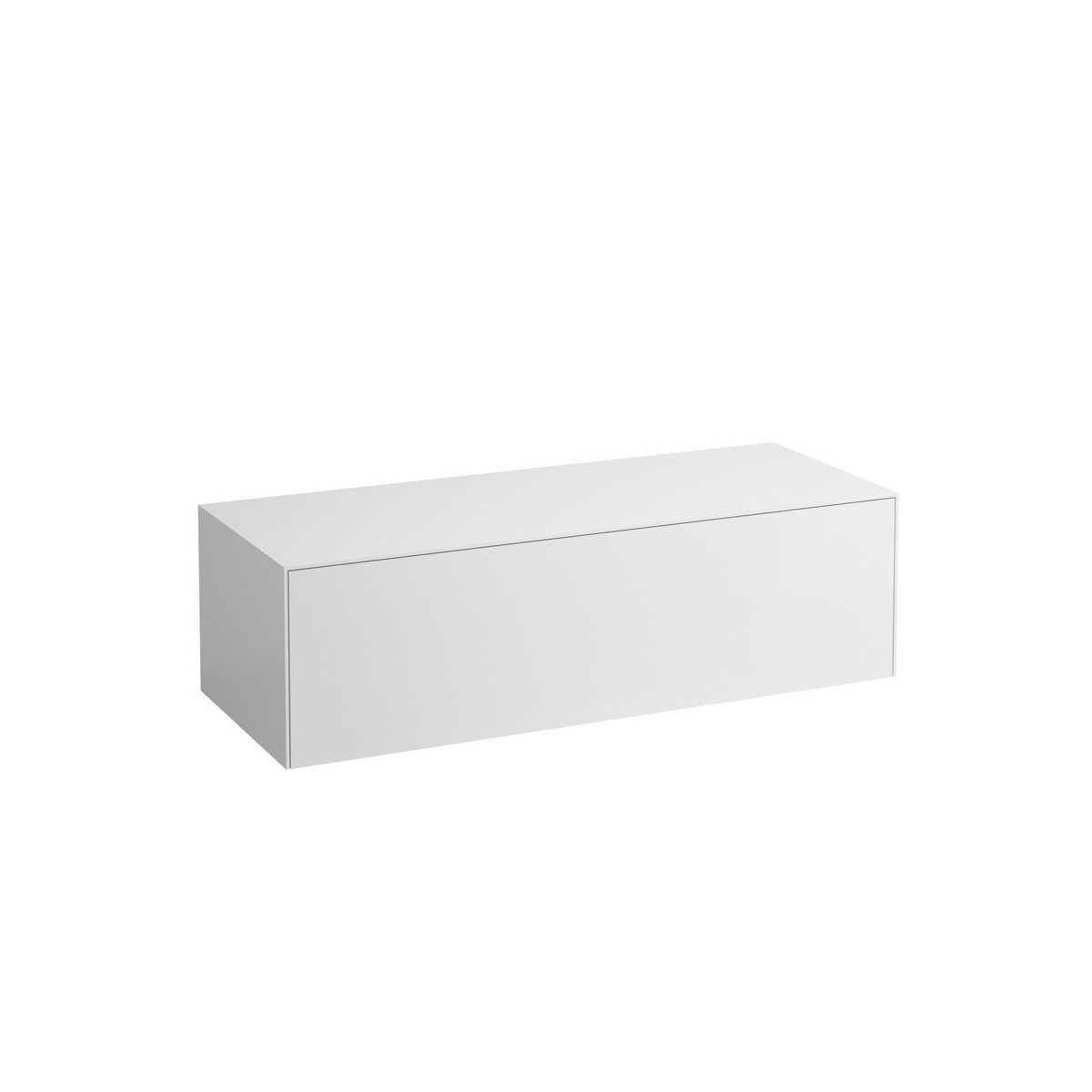 Sonar meuble sans découpe 1175 mm avec un tiroir blanc mat 1175x455x340 mm - LAUFEN H4054200341701 