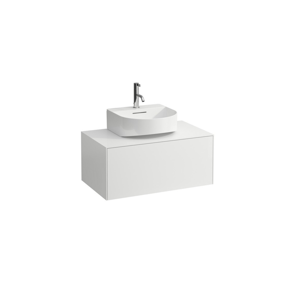 Meuble 1 tiroir sonar 80 blan - LAUFEN H4054410341701 