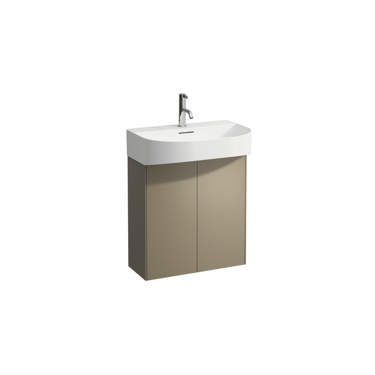 Sonar meuble sous lavabo 2 portes pour lavabo 810342 580x240x600mm titane - LAUFEN H4054830340421 