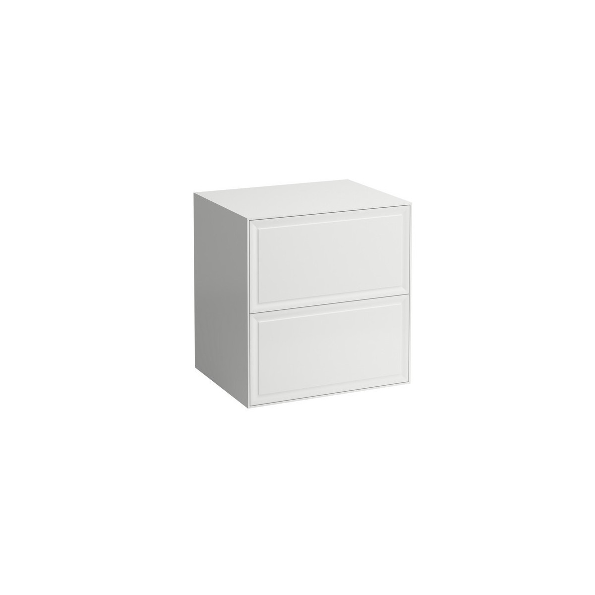 The new classic meuble sans découpe avec deux tiroirs blanc brillant 575x455x600 - LAUFEN H4060060856311 