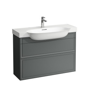 The new classic meuble 2 tiroirs pour lavabo 813857 975x315x345mm gris traffic - LAUFEN H4060920856271 