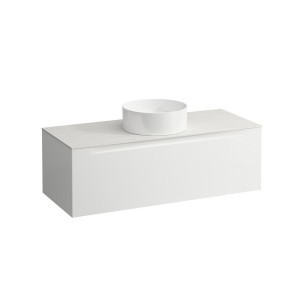 Arun meuble 1200 1t avec découpe centrale plan ardesia bianca multicolour - LAUFEN H4141211519991 