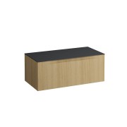 Arun meuble 1000 1t sans découpe plan ardesia nera chêne clair - LAUFEN H4151101512501 