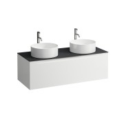 Arun 1200 1t avec découpe à gche et à dte plan ardesia nera percé 1t multicolour - LAUFEN H4151291519991 