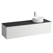 Arun 1600 2t avec découpe à dte plan ardesia nera percé 1t multicolour - LAUFEN H4151471519991 