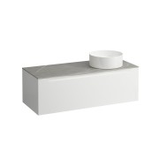 Arun meuble 1200 1t avec découpe à dte plan piasentina grigio multicolour - LAUFEN H4161231519991 