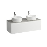 Arun 1200 1t découpe à gche et à dte plan piasentina grigio percé 1t multicolour - LAUFEN H4161291519991 