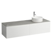Arun 1600 2t avec découpe à dte plan piasentina grigio percé 1t multicolour - LAUFEN H4161471519991 