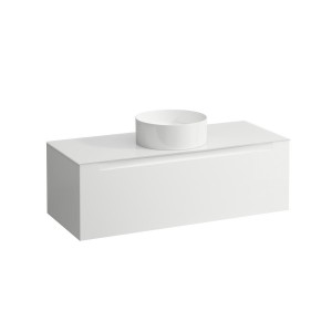 Arun meuble 1200 1t découpe centre plan en verre dépoli ton sur ton multicolour - LAUFEN H4181211519991 