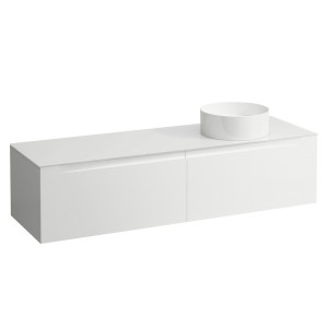 Arun 1600 2t avec découpe à dte plan en verre dépoli ton sur ton multicolour - LAUFEN H4181431519991 