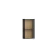 Arun armoire mi-haute 700 ouverte 8 mm verre fumé chêne clair - LAUFEN H4195101512501 
