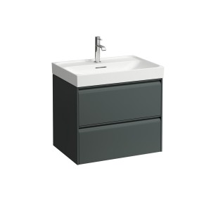Meda meuble sous lavabo 650 2t pour lavabo 810114 gris traffic 635x450x515 mm - LAUFEN H4215820112661 
