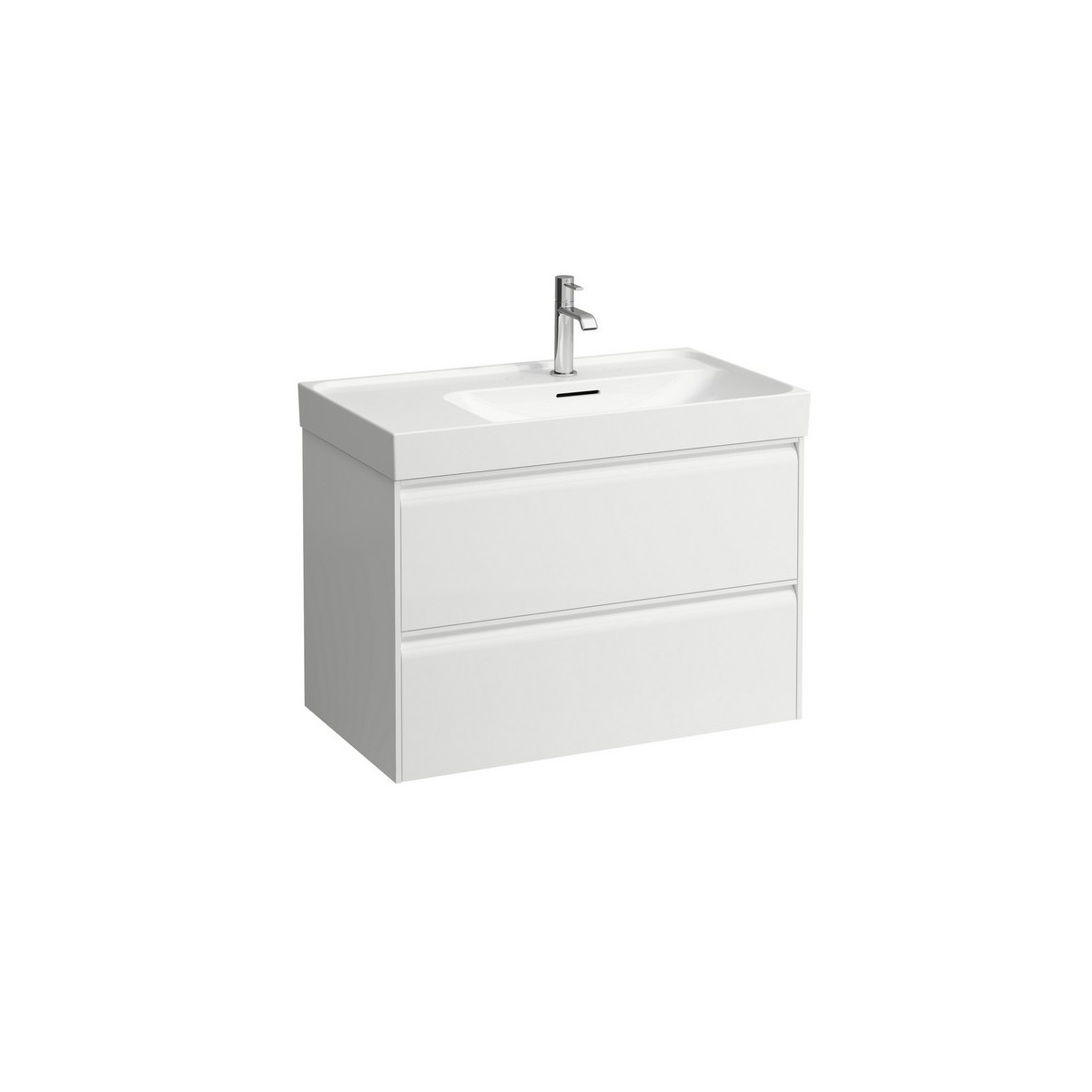 Meda meuble sous lavabo 800 2 tiroirs pour lavabo 817115 blanc mat 785x450x515mm - LAUFEN H4215920112601 