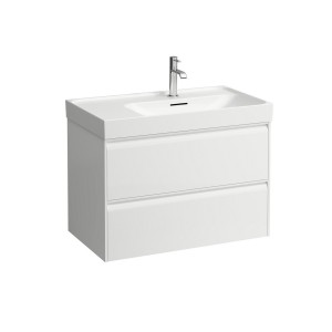 Meda meuble sous lavabo 800 2 tiroirs pour lavabo 817115 blanc mat 785x450x515mm - LAUFEN H4215920112601 