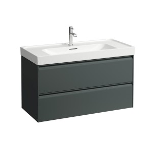 Meda meuble sous lavabo 1000 2t pour lavabo 810119 gris traffic 985x450x515 mm - LAUFEN H4216220112661 