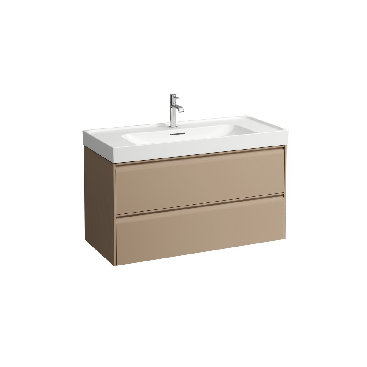 Meda meuble sous lavabo 1000 2t pour lavabo 810119 cappuccino 985x450x515 mm - LAUFEN H4216220114651 