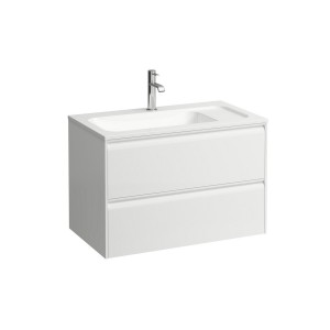 Meda meuble sous lavabo 800 2t pour lavabo marbond 814117 blanc mat 770x440x505 - LAUFEN H4216820112601 
