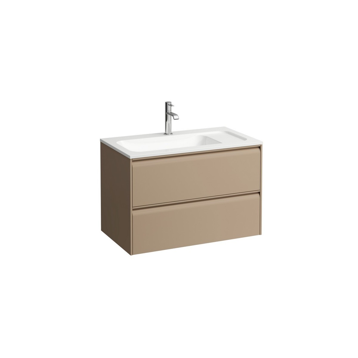 Meda meuble sous lavabo 800 2t pour lavabo marbond 814117 cappuccino 770x440x505 - LAUFEN H4216820114651 