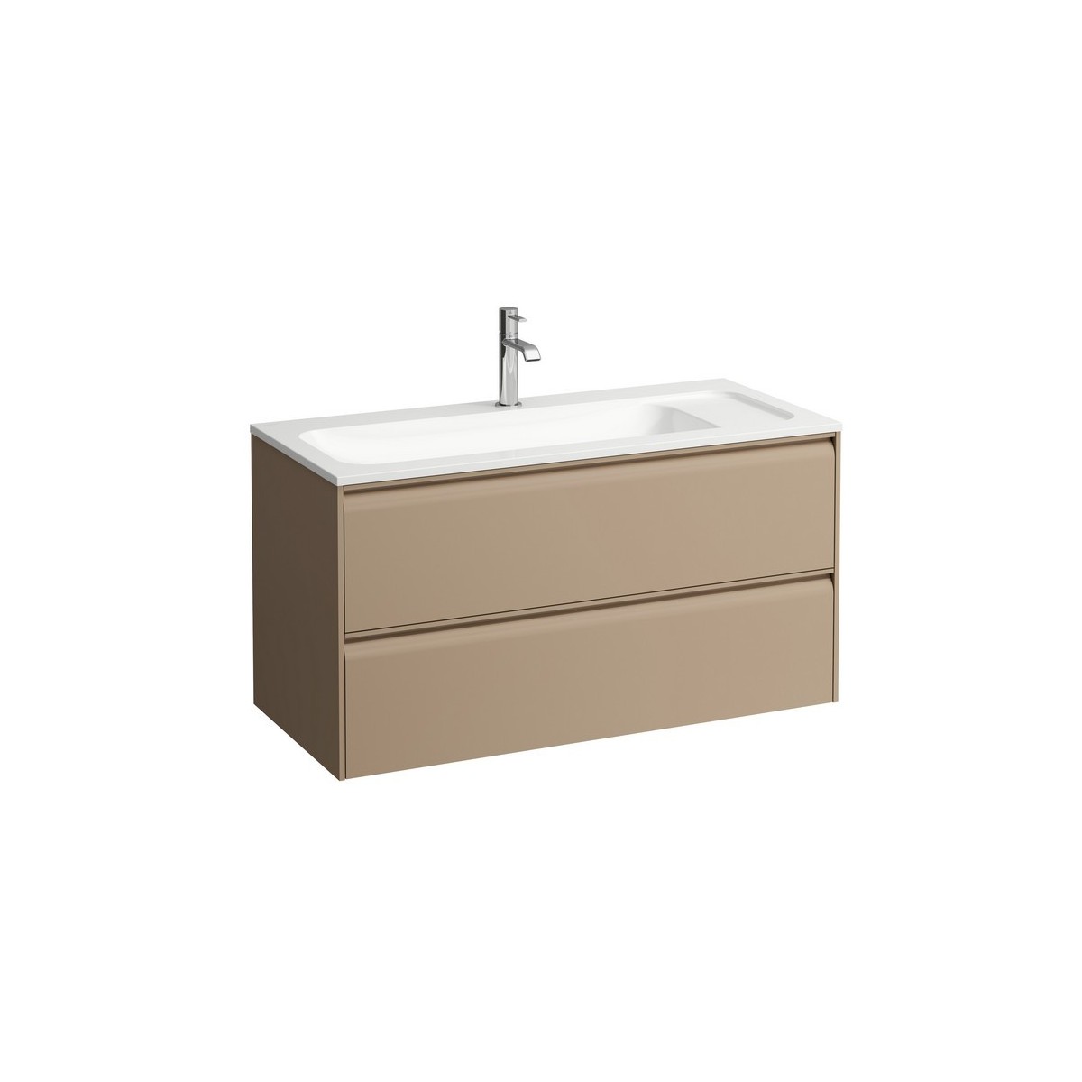 Meda meuble 1000 2t pour lavabo marbond 814118 cappuccino 970x440x505 - LAUFEN H4216920114651 