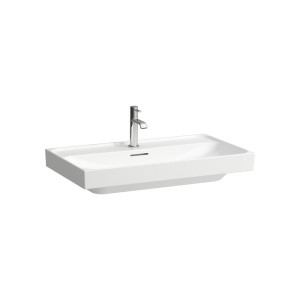 Meda lavabo mural ou à poser sur meuble blanc lcc 800x460x80 mm - LAUFEN H8101174001081 