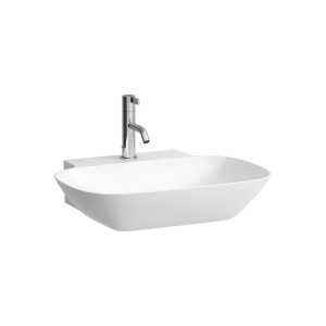 Ino lavabo avec 1 trou pour la robinetterie 560x450x120mm graphite mat - LAUFEN H8103027581041 