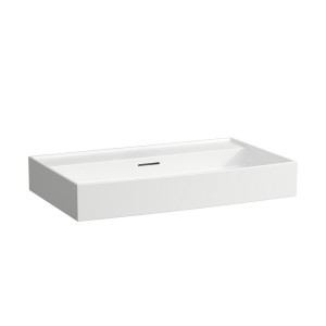 Kartell laufen lavabo mural ou à poser sur meuble non percé 800x460x120mm blanc - LAUFEN H8103360001091 
