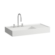 Lavabo asymétrique droite kartell 90x46 blanc mat - LAUFEN H8103387571581 